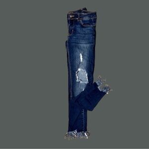 Women’s Fringed Jeans